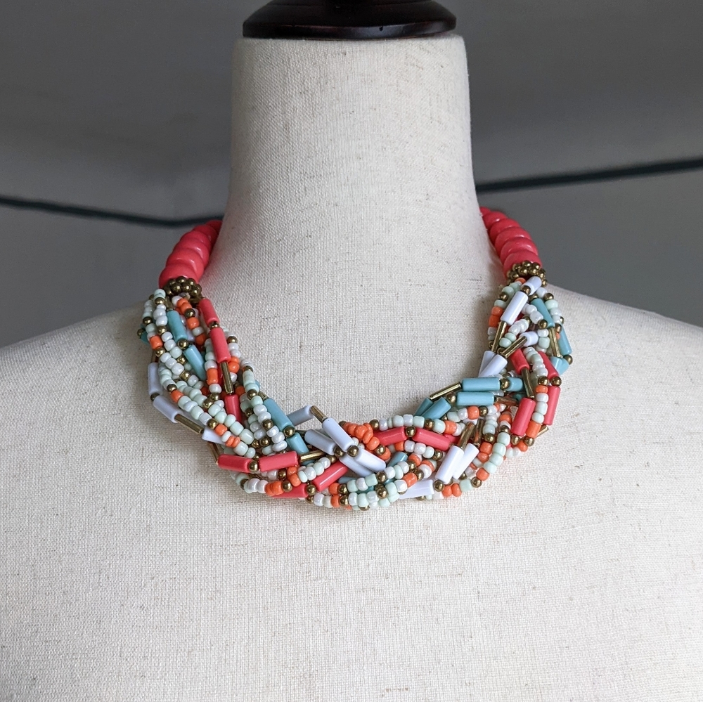 80s Vintage Beaded Necklace